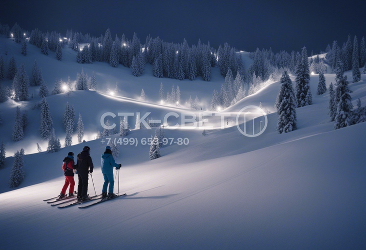 Особенности освещения горных склонов на лыжных курортах