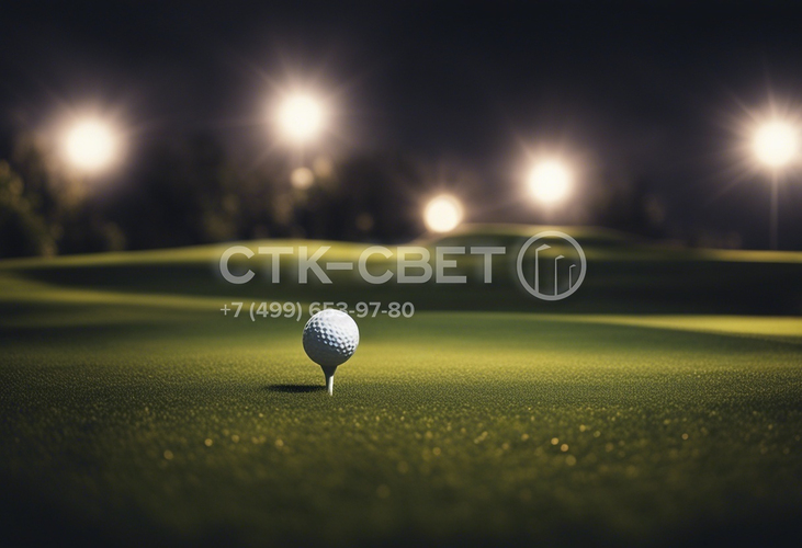 Системы освещения полей для гольфа в темное время суток