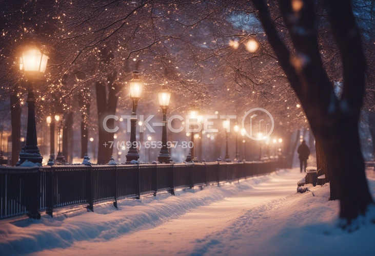 Уличные фонари в традиционно русском стиле