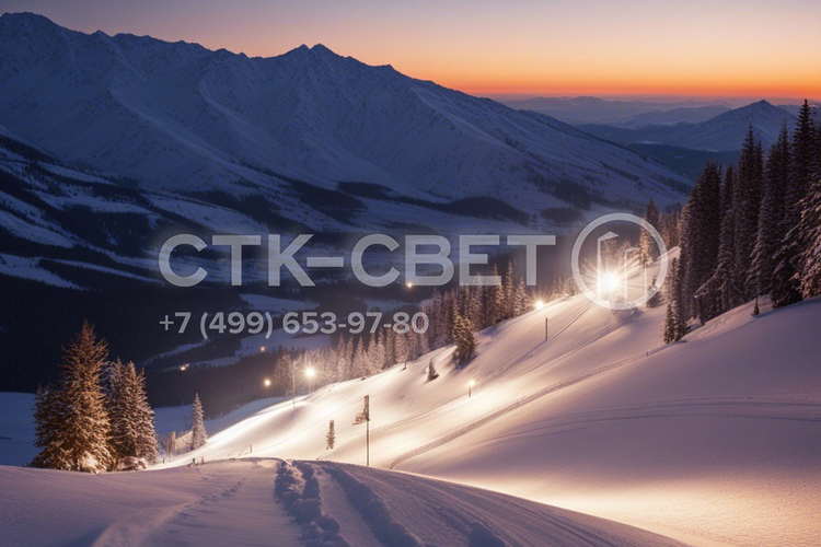 Освещение горнолыжных трасс для любительского катания